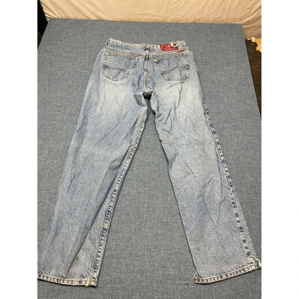 Lucky Brand Dungarees Vintage Mens 36 Jeans Light Wash Straight Leg USA Made